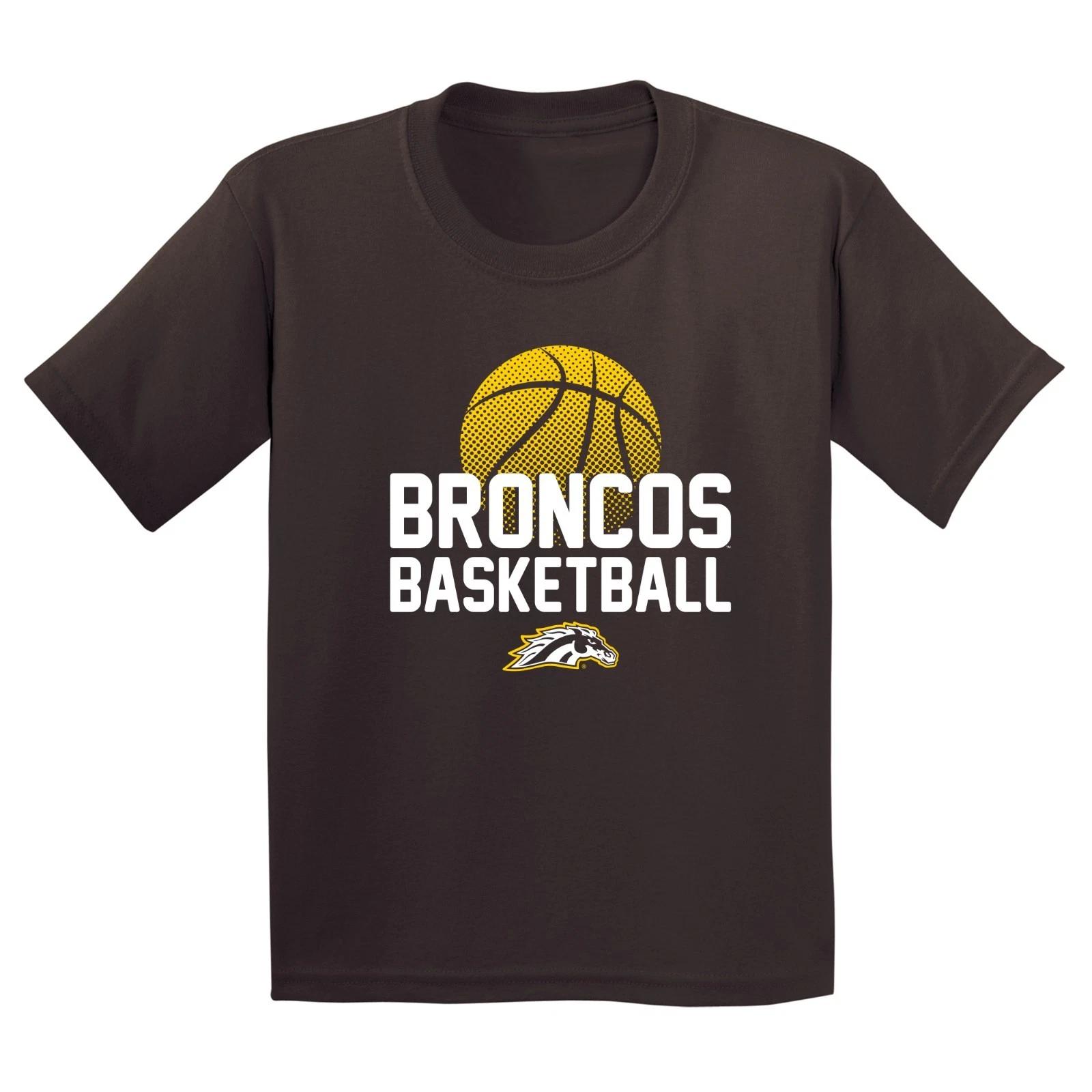 Western Michigan Broncos Basketball Flux Youth T-Shirt - Dark Chocolate L