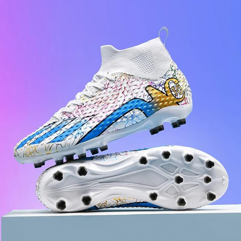 

New Men Football Boots Boys Soccer Shoes Ultralight Indoor Adult Non-Slip Turf Futsal Sport Comfortable Grass Adult Cleats 33