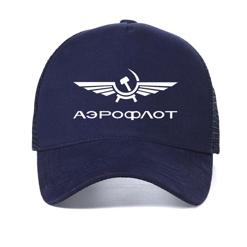 Summer high quality mesh trucker hat Aeroflot CCCP Civil Aviation Ussr Russia Airforce baseball cap Adjustable Hip Hop Hats
