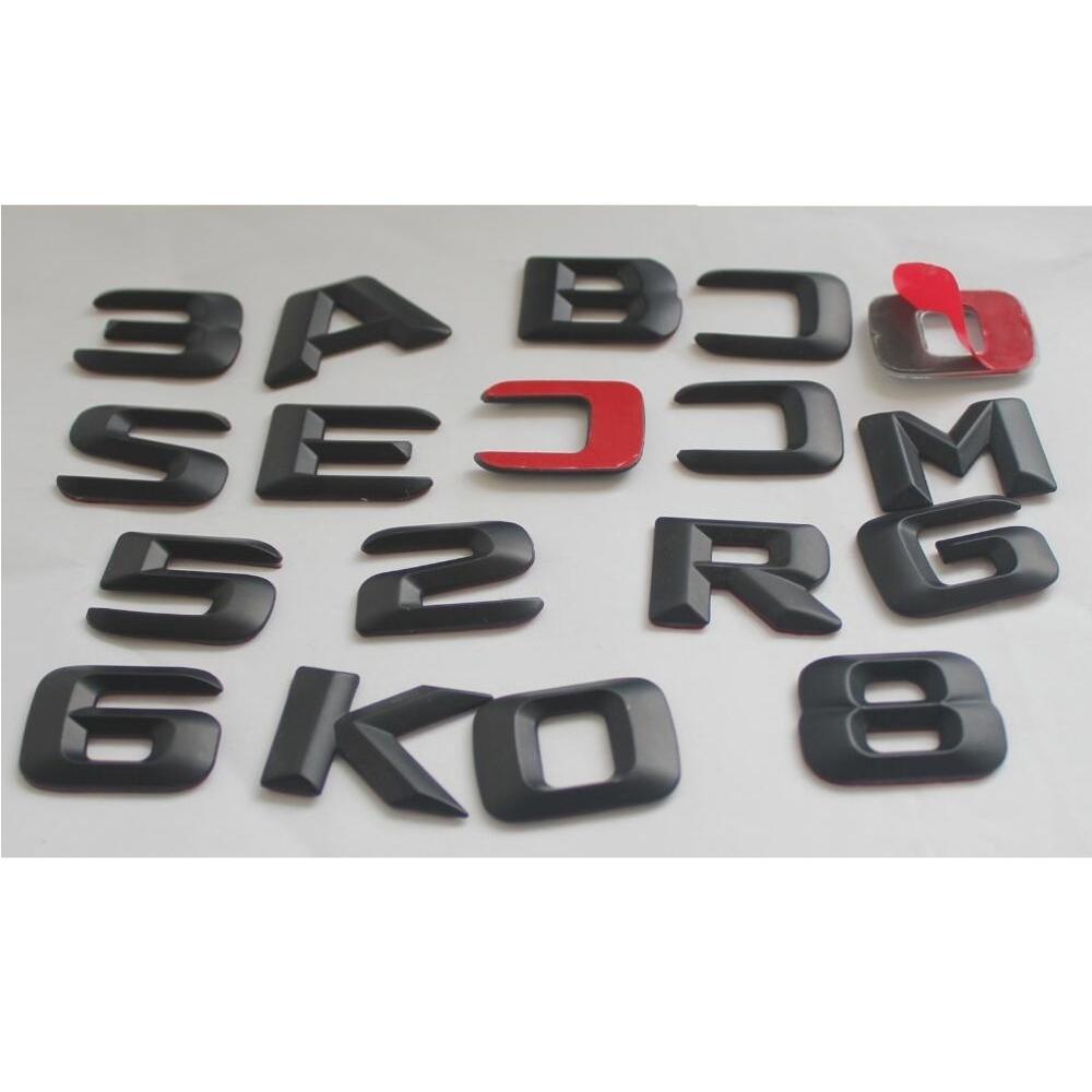 3D Letters SLC160 SLC180 SLC200 SLC220 SLC230 SLC250 SLC280 SLC300 SLC320 SLC350 CDI 4MATIC For Mercedes Benz Emblems ZB1