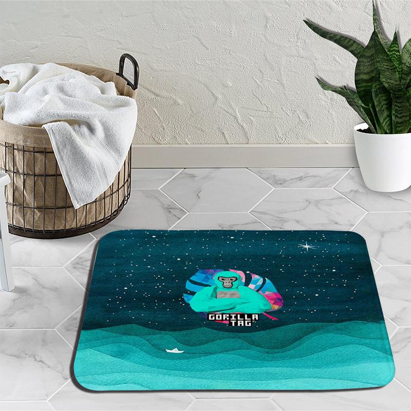 Gorilla Tag Monke Carpets for Living Room Cartoon Monkey Bedroom Decor Bedside Carpet Home Plush Rugs Fluffy Soft Lounge Rug Floor Mat