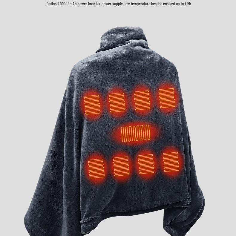 USB-Controlled Heated Shawl: Smart, Cold-Proof, Electric Heating Blanket for Women