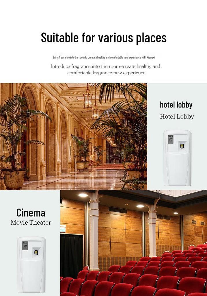 Automatic Wall-Mounted Aroma Diffuser for Hotel and Bathroom