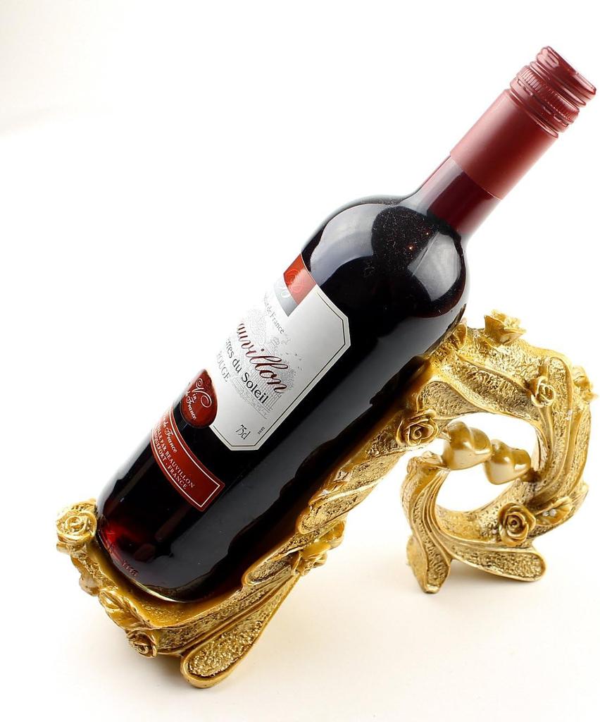 Anberotta Antique Wine Holder, Wine Rack, Wine/Champagne Bottle Holder Stand, Interior Decor, N-W35