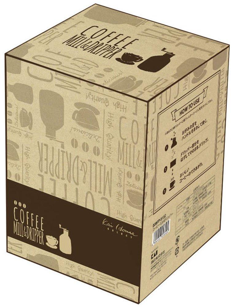 Kai House Select Coffee Mill & Dripper, Made in Japan, FP5152