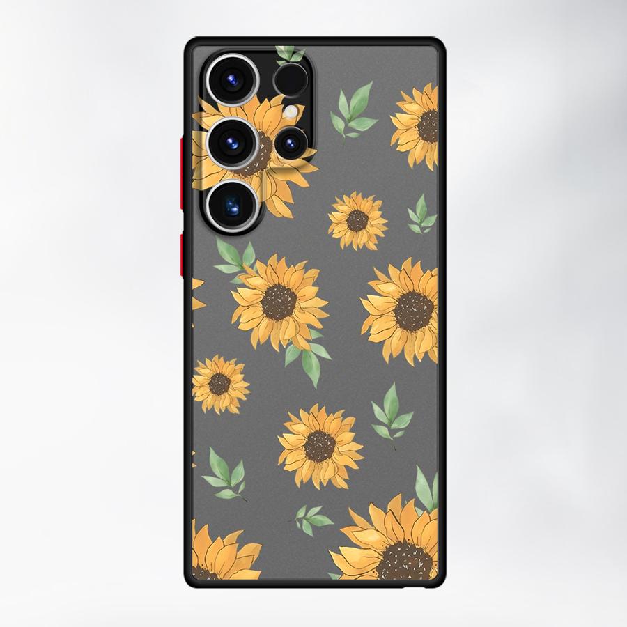 

Чехол задняя крышка для телефона Funda для Samsung Galaxy S25 Ultra S20 FE Note 20 Ultra 10+ S22 S23 FE S26 S21 S24 Plus Цветок Подсолнух Galaxy S21