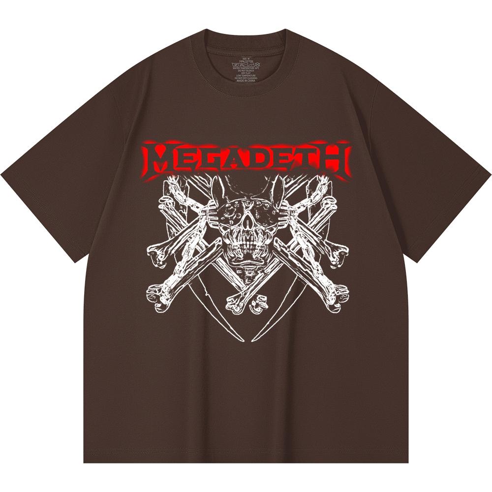 230 g/m² 100% Bavlna T-shirt Heavy Metal Rocková Kapela Tisk Populární Hudby Unisex Těžký Bavlněný T-shirt