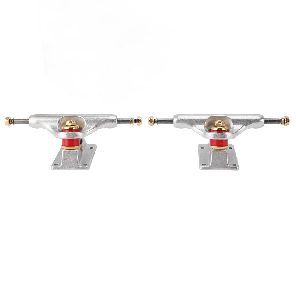 2PCS Skateboard Trucks 5 Inch Aluminum Alloy Hollow Lightweight Shock Absorbing Skateboard Bridge Br
