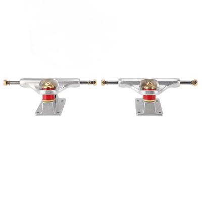 2PCS Skateboard Trucks 5 Inch Aluminum Alloy Hollow Lightweight Shock Absorbing Skateboard Bridge