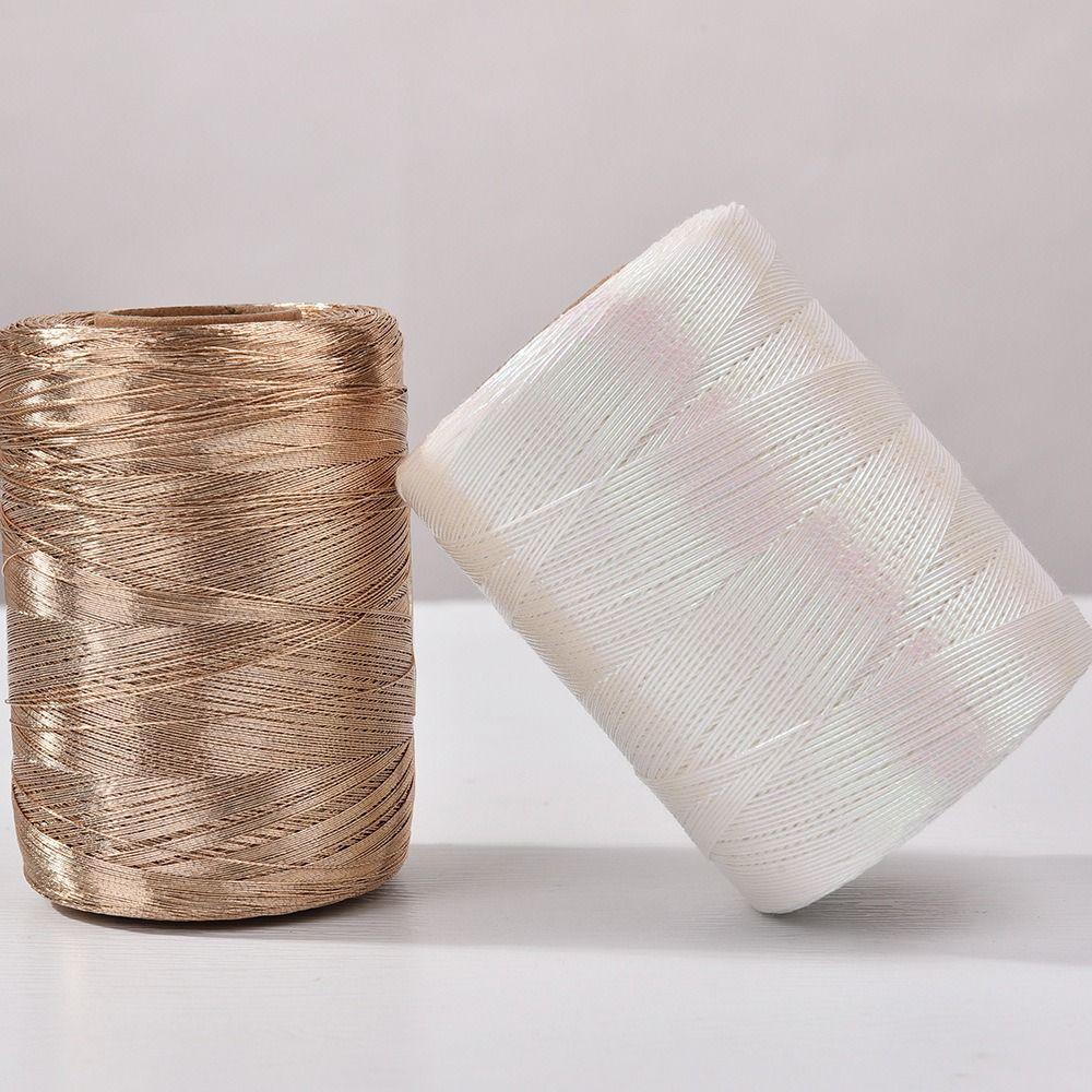 Sparkling Metallic Thread 1.0mm Flash Core Yarn Craft Glitter Crochet Thread  Crochet Accessories
