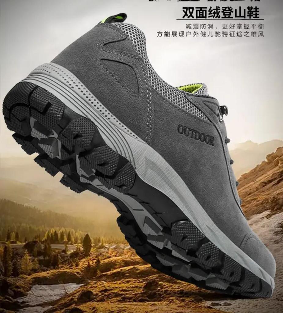 Fashion 2024 Men Non-slip Men Hiking Shoes Breathable Outdoor Wear Resistant Splashproof Climbing Men Sneakers Tourism Mountain Shoes