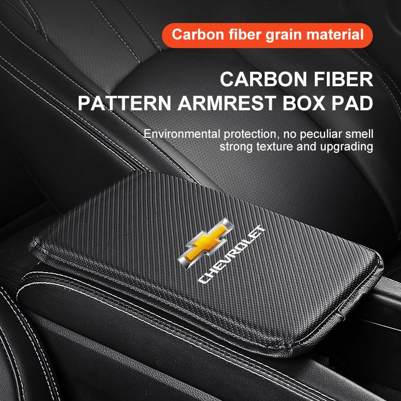 Car Armrest Box Mats Leather Center Console Covers Accessories For Chevrolet Cruze Malibu Sail Spark Captiva Equinox Trax AVEO Lova