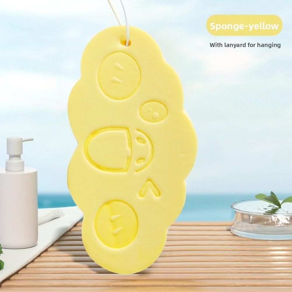 

2pcs Gentle Exfoliating Body Scrubber 3D Soft Bath Sponge Brush Shower Sponge Rub Dead Skin Removal 2pcs жовтий