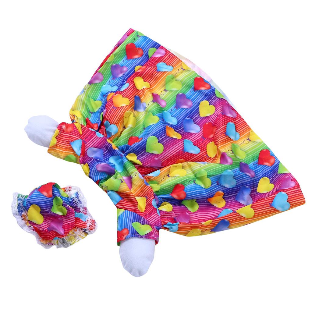 Summer Porch Goose Outfit Lovely Dots Cute and Fun Porch Goose Clothes Costume for Outdoor Yard Lawn Garden Patio Decor