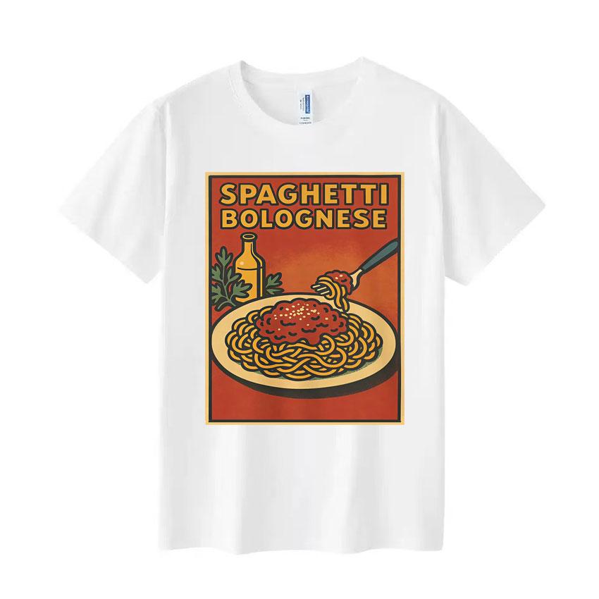 Funny Italian Spaghetti Meme Pop T Shirt Men Women Tshirt Fashion Crewneck Cozy Casual Aesthetic Shortsleeve Tshirts Hot Sale