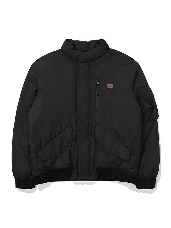 Bbc Earth Poly Duespo Lightweight Mid-Length Ball-Padded Jumper_Black