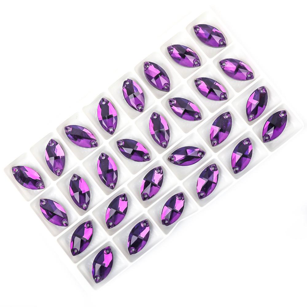 

Вэй Чэнь Маркиз Страз Ручная Вышивка Плоская Пуговица для DIY Вечерних и Свадебных Платьев Аксессуары 6*12mm, 72 pcs/pack