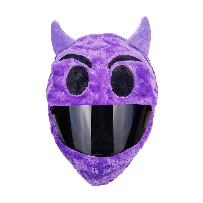 Plush Cartoon Dog Rabbit Demon Animal Helmet Cover, Bicycle Motorcycle Multi-function Protective Helmet Does Not Include Helmet