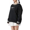 Nike Academy Fashion Striped Pullover Hoodie for Women Black