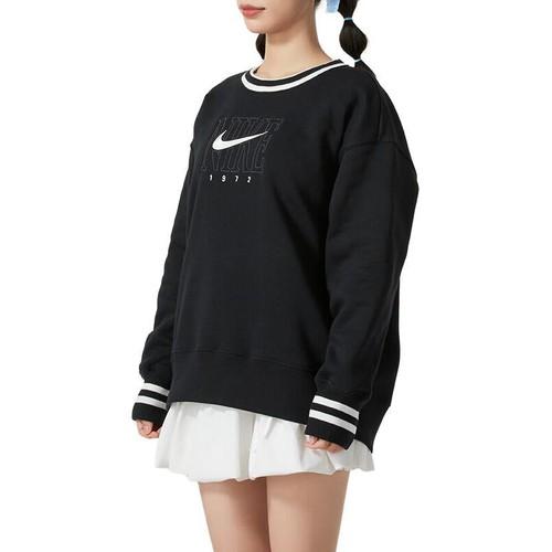 Nike Academy Fashion Striped Pullover Hoodie for Women Black