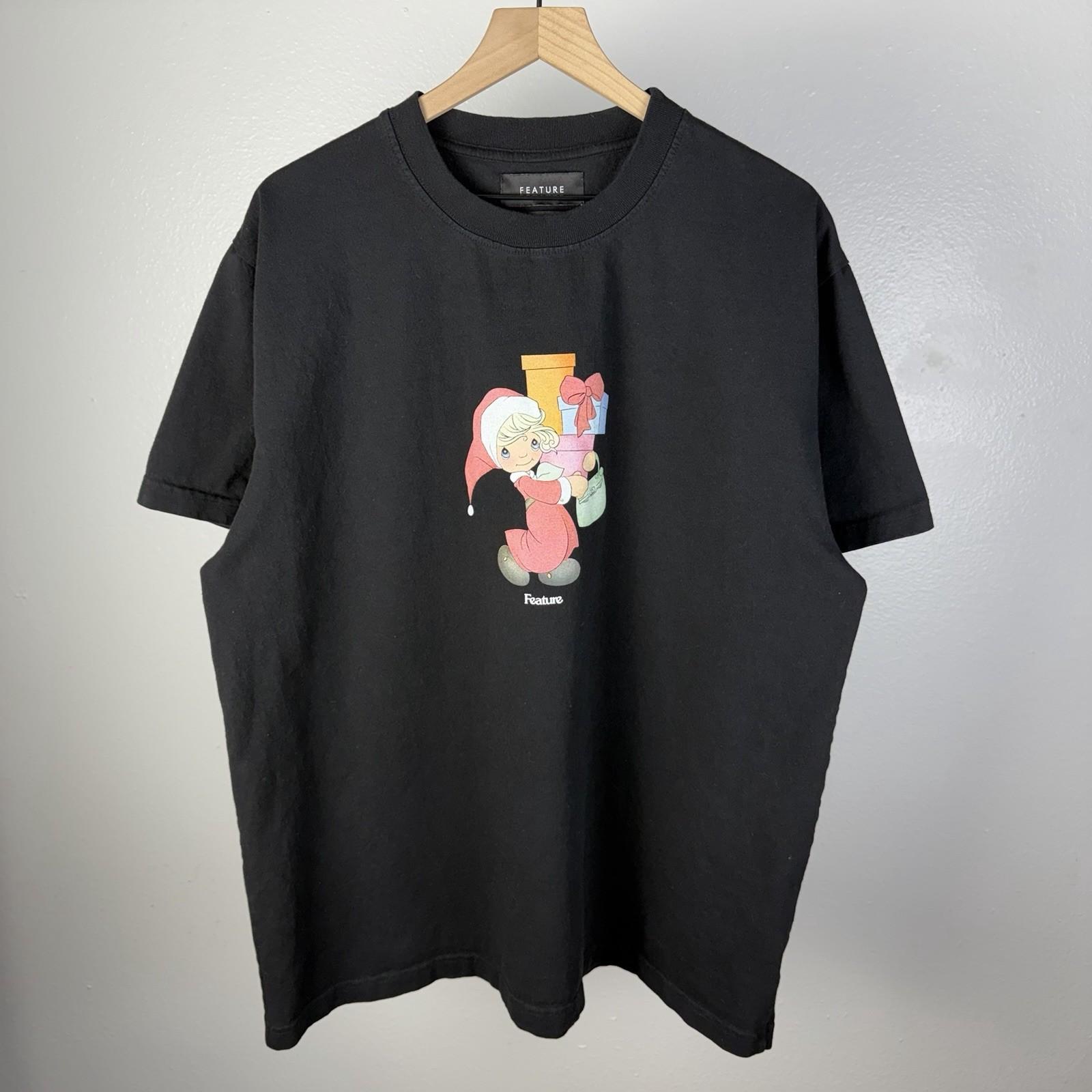 Feature All Things Good Tis The Season Precious Moments Black T Shirt Size 2XL Unisex T-Shirt M