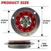 2Pcs Tail Rear Lamp Rear Tail Light Waterproof Energy Saving Anti-deformed 12V/24V Round Taillights Side Lamp For Vehicle