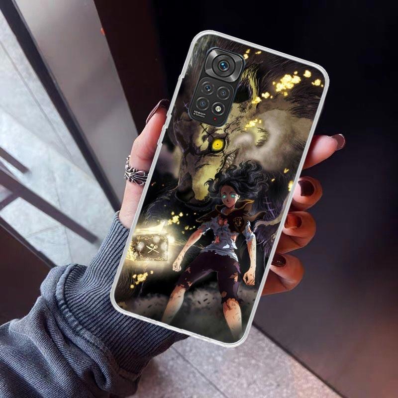 

Black C-Clovers Anime Phone Case For Xiaomi Redmi Note 15 14 14S 13 12S 12 Pro Plus 11S 11 10S 10 4G Cover 11E 11T 5G Print Fund Redmi Note 14 Pro 5G