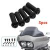 Motorcycle Windshield Mounting Hardware 5pcs Well Nuts Windscreen Screws Bolt Cap Trim Kit for Stable and Secure Installation