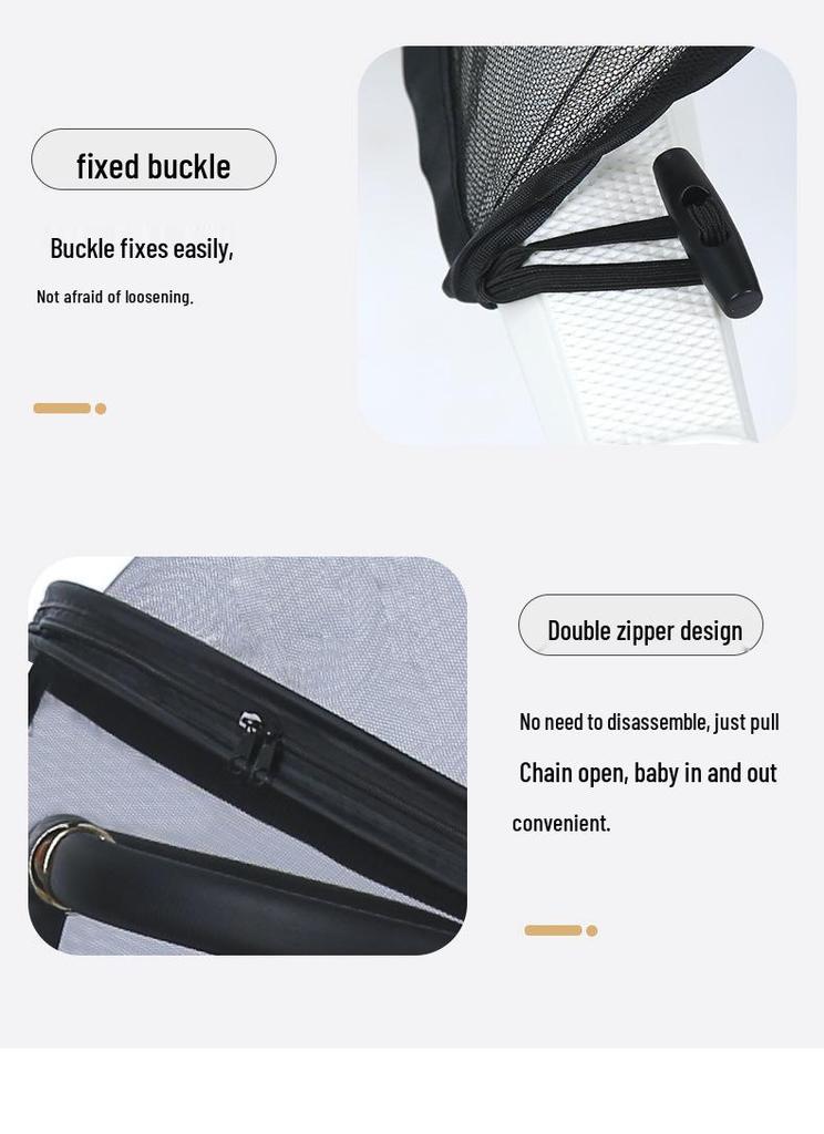 Universal Baby Stroller Mosquito Net & Cooling Mat Set