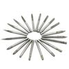 20 Pcs/Set Rotary Burr Set 3mm 1/8'' Shank Tungsten Steel Grinder Bits Engraving Bits Power Tool Accessories for Carving