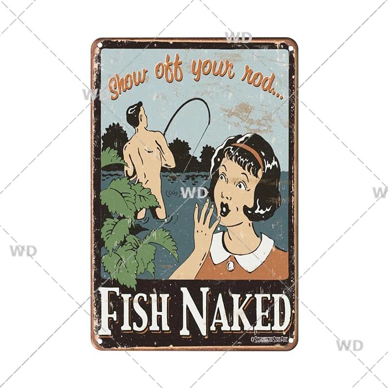 Retro Pin Up Girl Tin Sign Plaque Metal Plate Vintage Sexy Wall Art Stickers for Bar Pub Club Man Cave Kitchen Retro Iron Poster