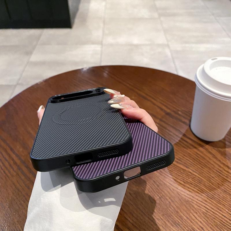 Magnetische Hülle für Google Pixel 10 Pro XL 10 9A 9 8 8A 7A 6A Pro Hülle PU-Leder Kohlefaser-Textur Mag-safe Stoßfeste Schale