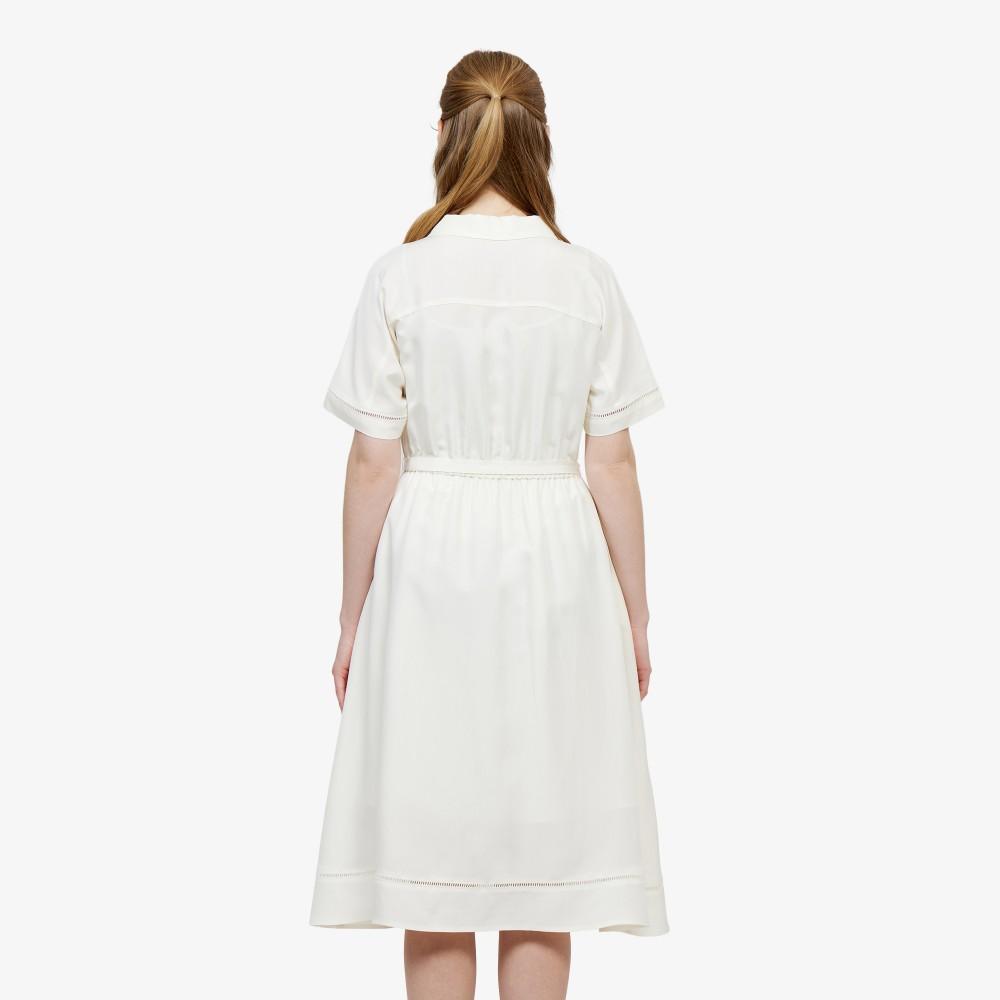 [Lacoste] Women's Openwork Detail Shirt Dress EF236E-56GS7G