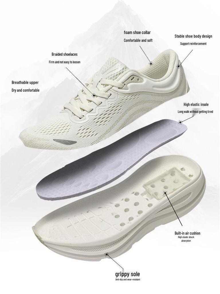 Atmungsaktive True Cushion Mesh Laufschuhe - Rutschfest, Stoßdämpfend, Lässige Sportschuhe für Damen und Herren