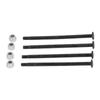 4Pcs RC Car Screws Kit Steel Black Silver Nuts Remote Control Car Accessories for WLtoys 144010