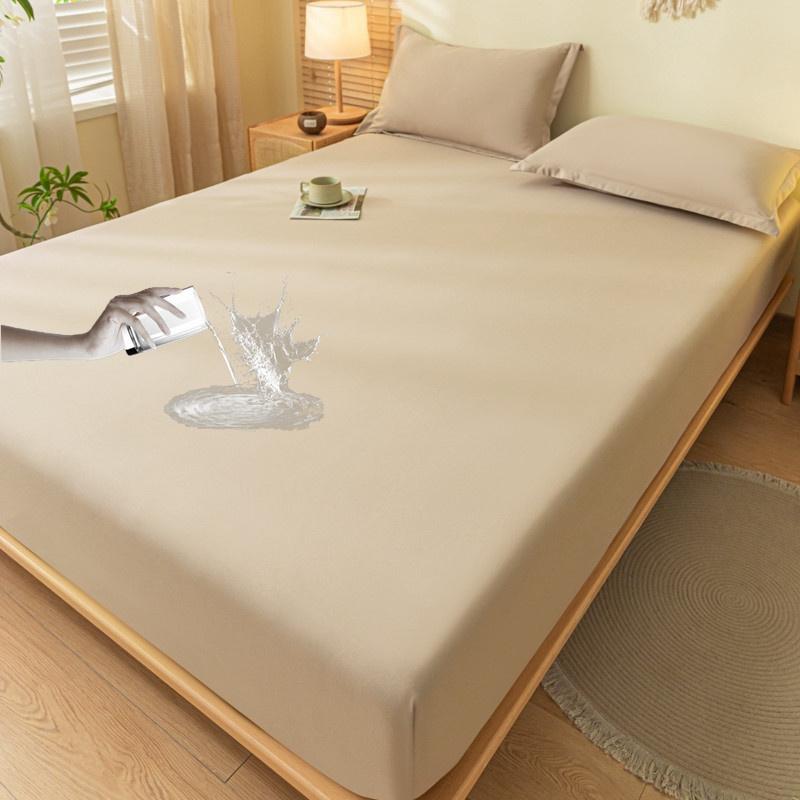 Super Waterproof Bed Fitted Sheet Bed Cover Non-slip Bed Mattress Cover Bed Protector Cover Bed Linen  Mattress Cover With Elastic Band
