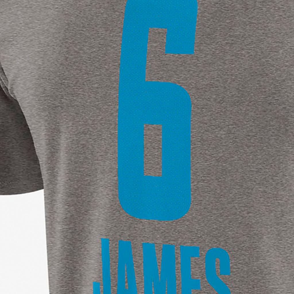 Jordan All-Star 2022 LeBron James No. 6 Alphabet Logo Crew Neck Tee Men Tops Gray DJ8350-088