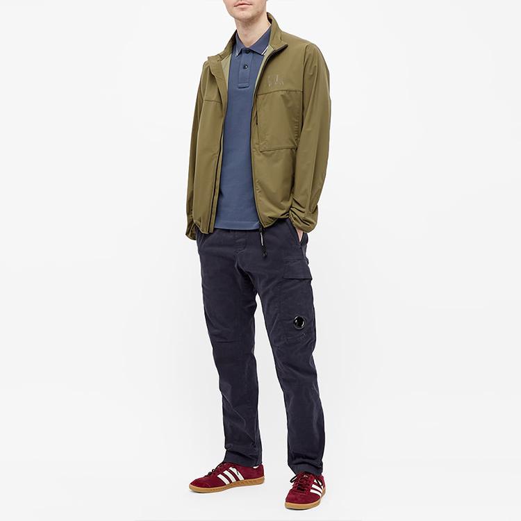 STONE ISLAND Ss21 Logo Micro Badge Baumwolle Casual Kurzarm Poloshirt Herren Poloshirts Blau 101522S18-V0024