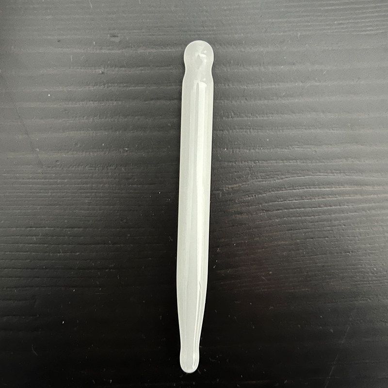 Natural Jade Scrapping Plate Beauty Shaving Board Lifting and Tightening Pull Tendons Scrapping Plate Universal for Entire Body Shaving Board Surface 1 White Jade Acupuncture Pen