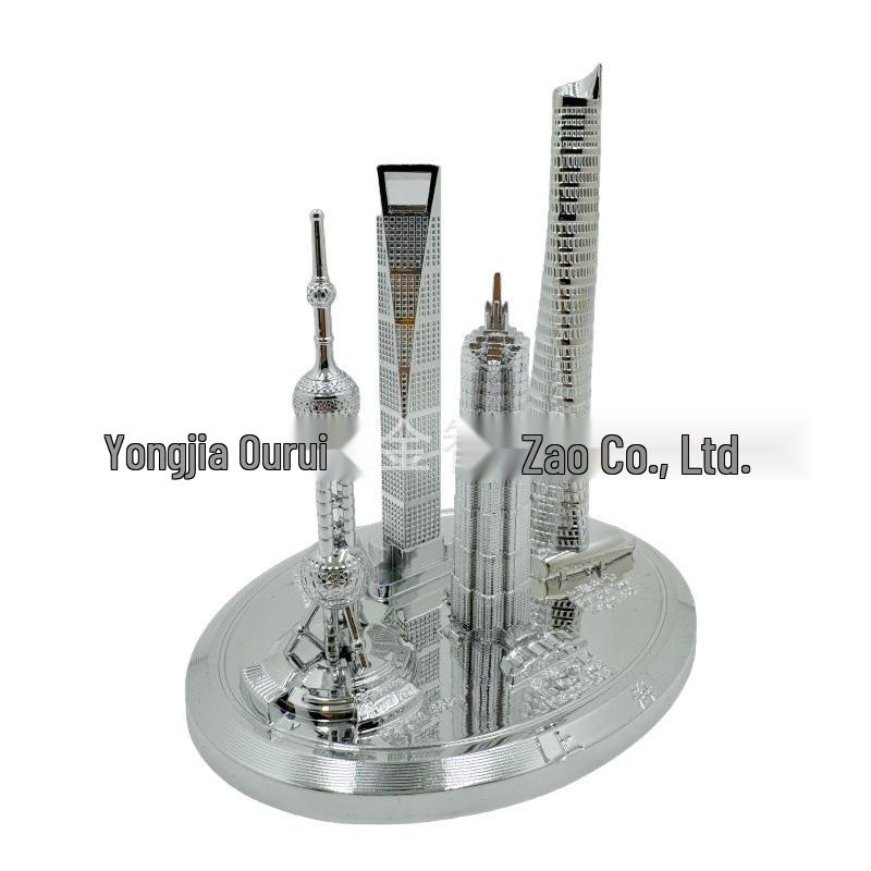 Shanghai Wahrzeichen Modellset: Orientalischer Perlturm & Jin Mao Turm Souvenir