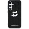 Pouzdro pro Samsung Galaxy S25 Karl Lagerfeld Logo Choupette Černé