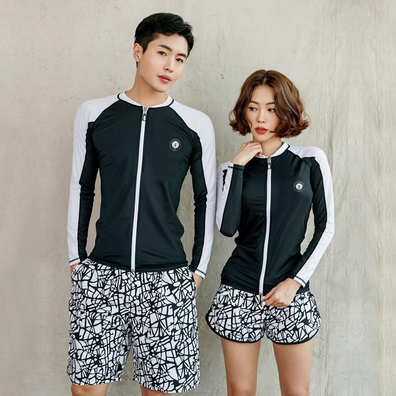 UV Protection Rash Guard Set Men Women Quick Dry Snorkeling Surfing Swimming Diving Long Sleeve Two Piece Swimwear