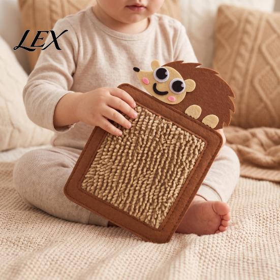 Textured Sensory Tile 1/8Pcs Kids Animal Theme Mat, Tactile Wall Panel Tile, Baby Touch Feel Mat And Activity for Preschool Playroom Classroom