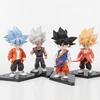 4 Stück/Set Dragon Ball 17cm Goku Mode Actionfigur Anime PVC Modell Spielzeug Puppe Ornamente Super Saiyan Figur Kinder Weihnachtsgeschenke
