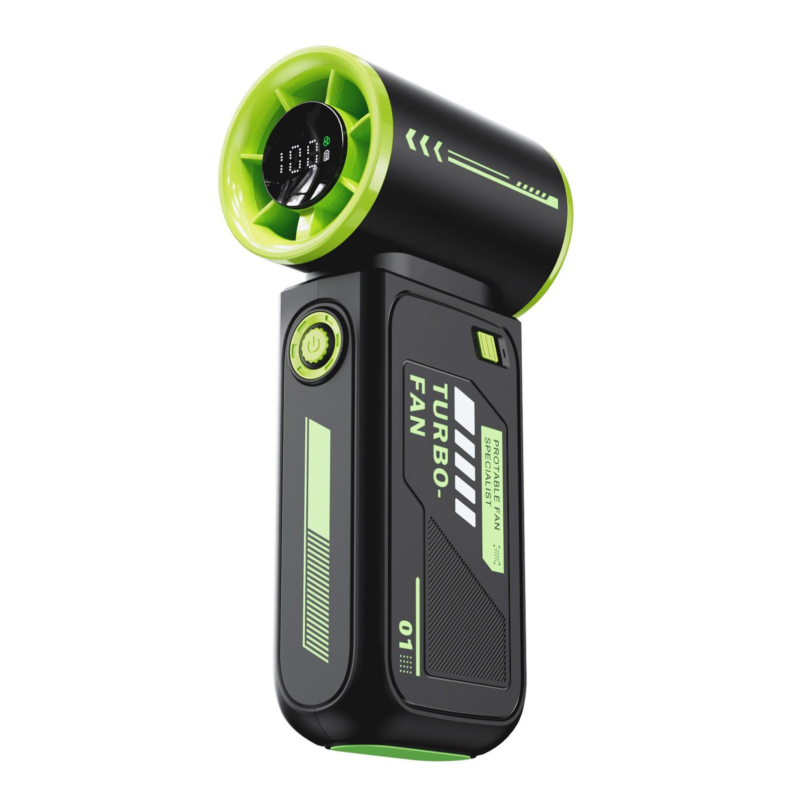 

Ручной маленький вентилятор Охлаждающий вентилятор 3600 мАч Уличный вентилятор Настольный вентилятор Регулируемая настройка Отлично подходит для путешествий и активного отдыха зелёный