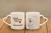 Samoyed, Bjelkier, Samoiedskaya Sobaka - Cup with a Dog, Adorable Cup with a Heart-shaped Handle, Universal Gift from the Art-Dog Brand