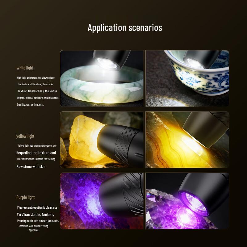 Deli Professional Multi-Spectrum UV Appraisal Flashlight