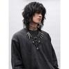 Original handmade punk wasteland tribe heavy industry retro old necklace
