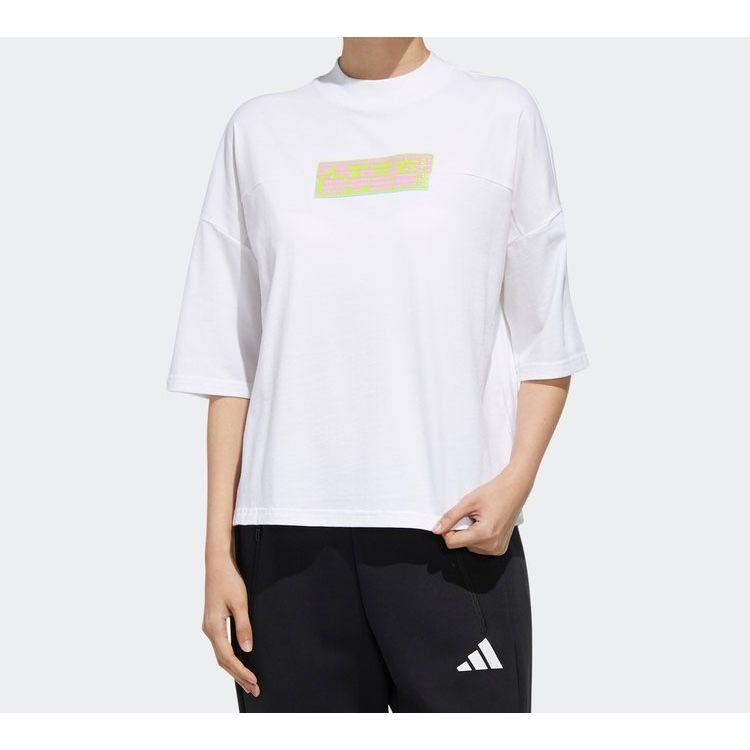 Adidas Gfx T Chinese Never Give Up Short Sleeve T-Shirt Women Tops White FT2859