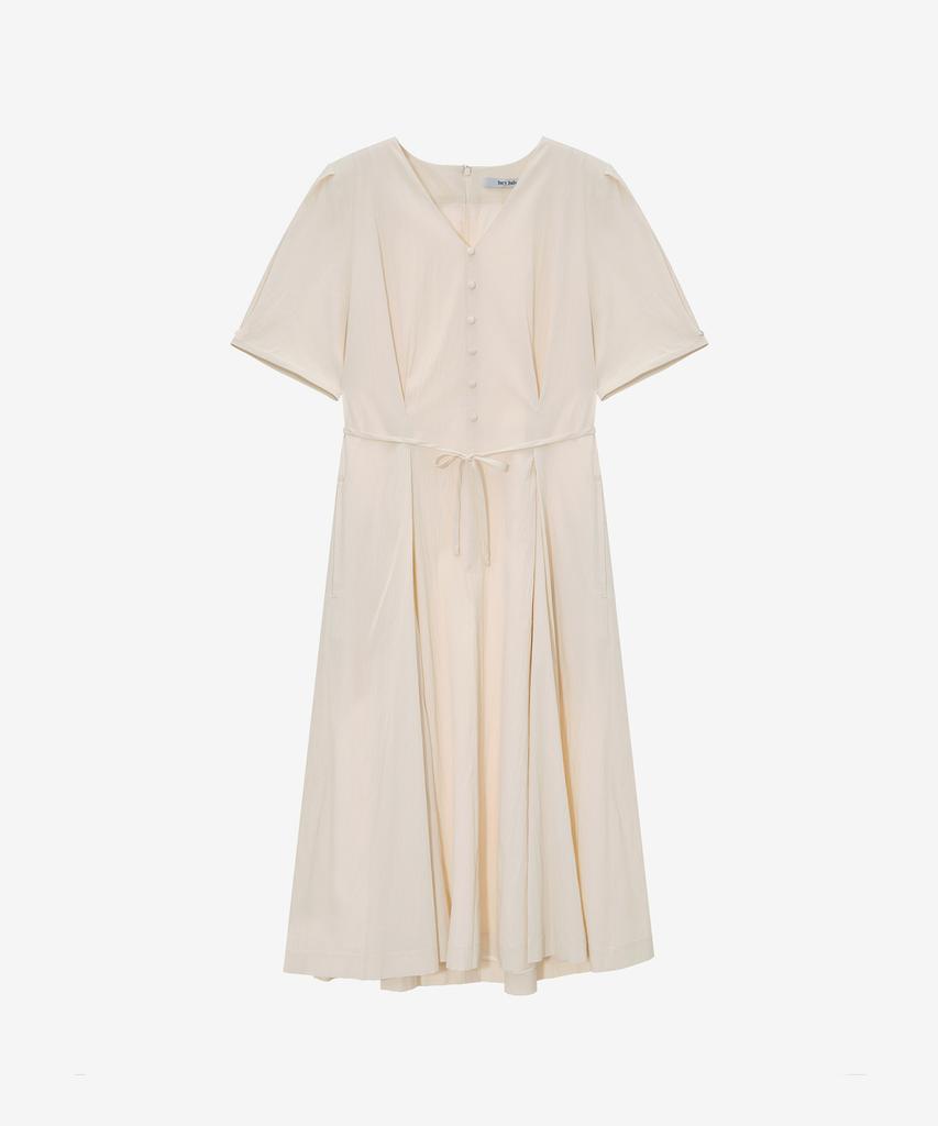 Jucy Judy V-Neck Button Dress Jzop321B